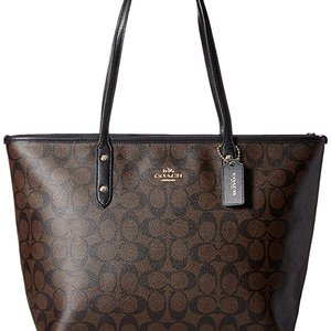 COACH Signature City Zip Tote Bag