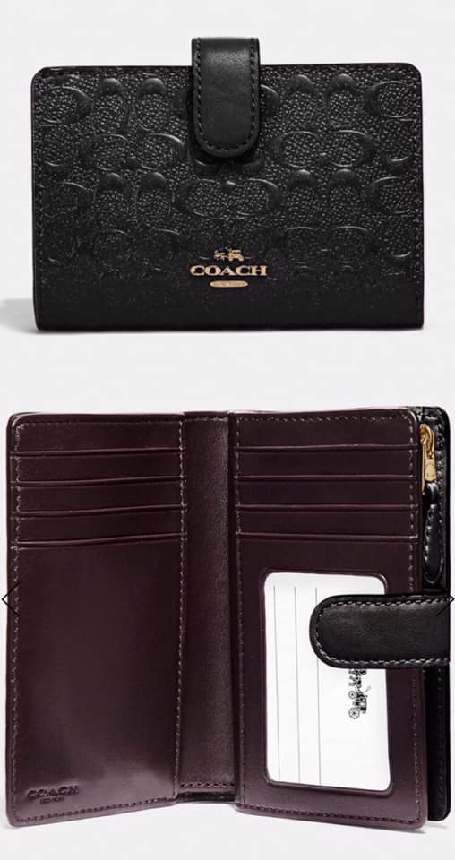 C.O.A.C.H MEDIUM CORNER ZIP WALLET