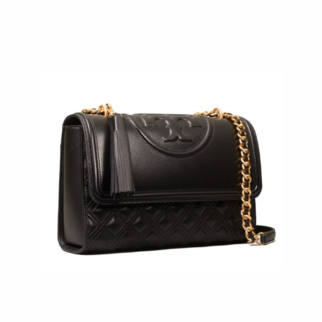 T.O.R.Y B.U.R.C.H Fleming Convertible Shoulder Bag in Elegant Black