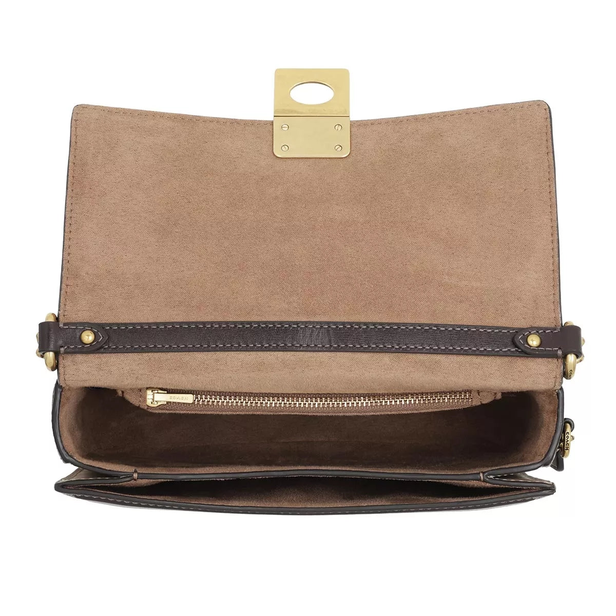 C.O.A.C.H Coated Canvas Signature Block Hutton Shoulder Bag