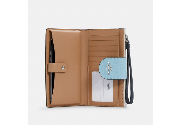 COACH Tech Phone Wallet In Colorblock Signature Canvas