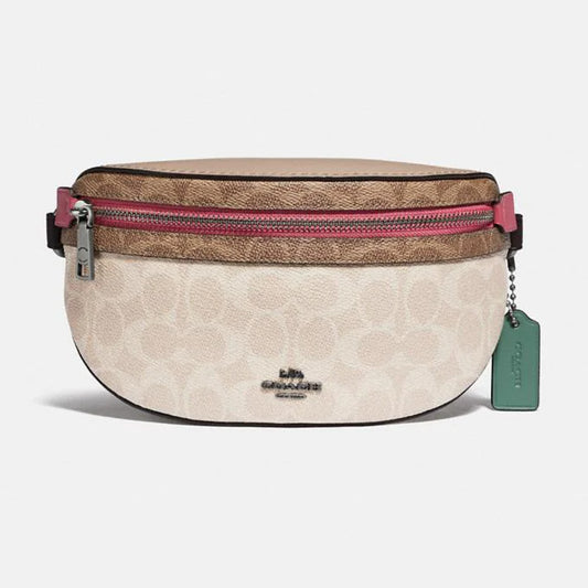 COACH Bethany Belt Bag In Blocked Signature Canvas