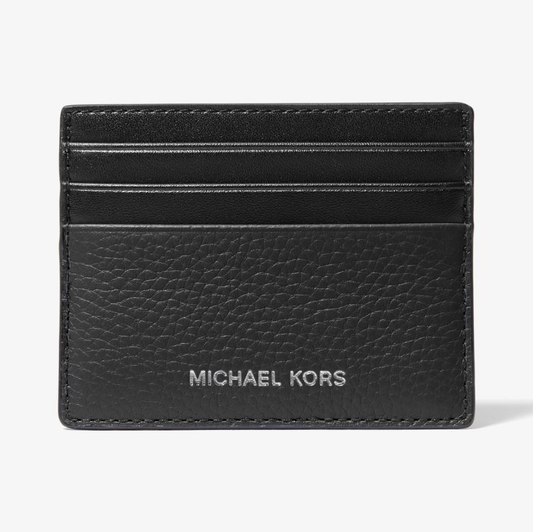 MICHAEL KORS MENS Cooper Pebbled Leather Tall Card Case/Holder