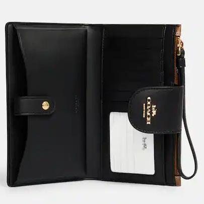 COACH Tech Phone Wallet In Colorblock Signature Canvas